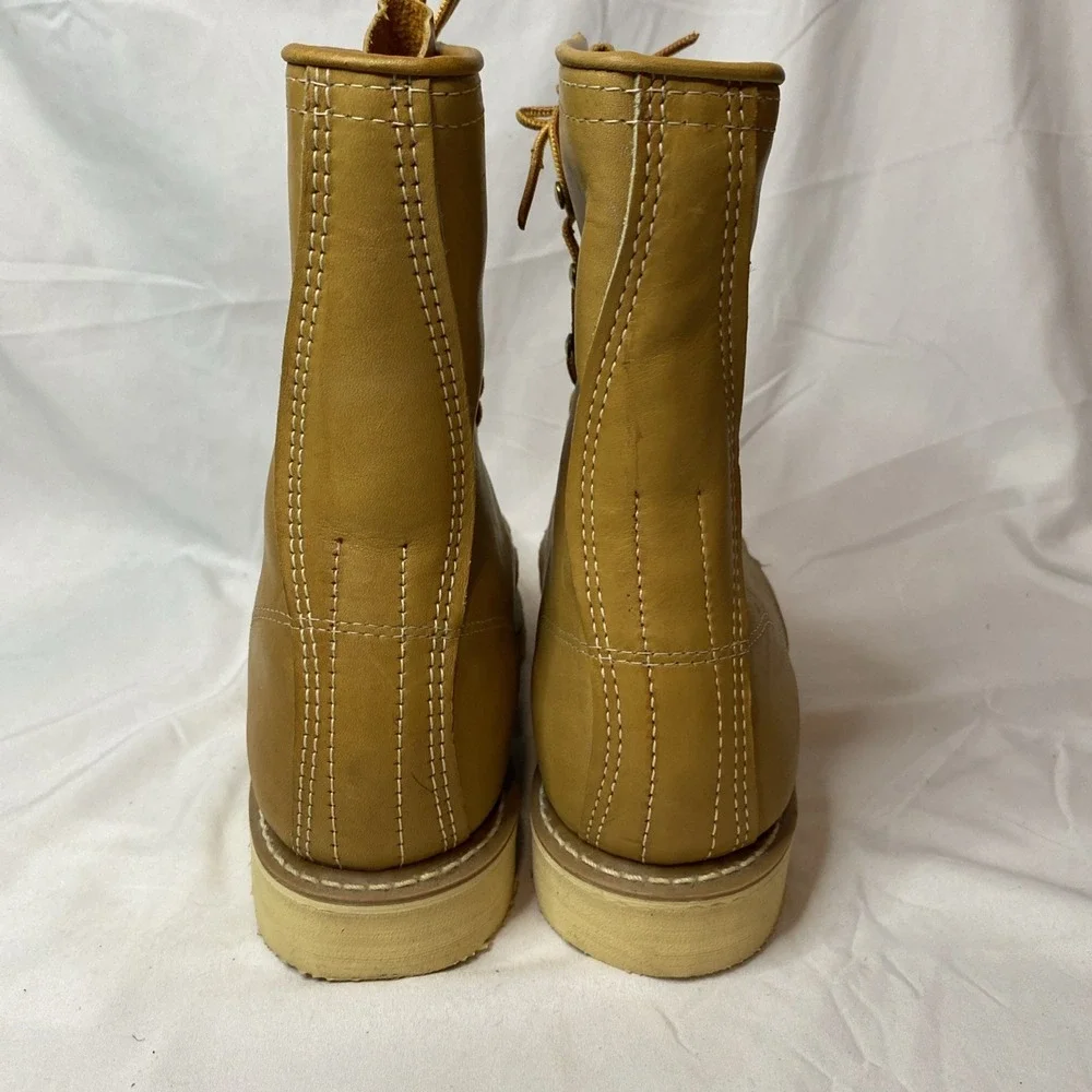 Vintage Sears Heritage Leather Soft Moc Toe Lace Up Boots Style 86255. Size 9D